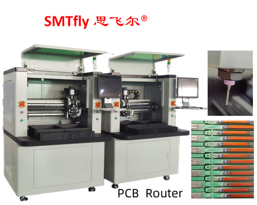 0.1mm snijprecisie pcb-routermachine met linkerhand 0,8-2,5mm routing