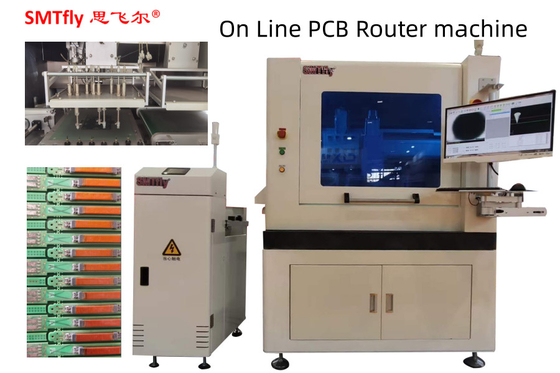 Inline PCB Router Machine 0,5 mm Dikte CNC Printed Circuit Board