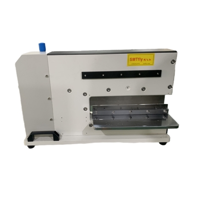Pneumatisch aangedreven PCB-V-snijmachine voor het scheiden van platen tot 2,5 mm dik Snijlengte 330 mm