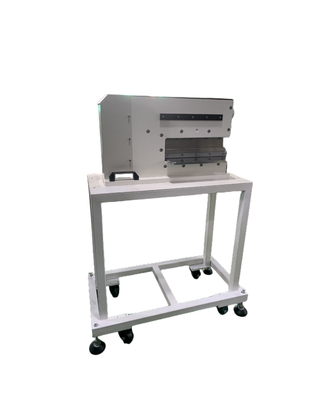 Pneumatisch aangedreven PCB-V-snijmachine voor het scheiden van platen tot 2,5 mm dik Snijlengte 330 mm