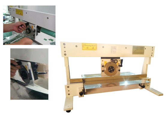 Handmatige pcb-separatormachine voor led-paneel, cirkelvormig en lineair blad pcb-depaneeler