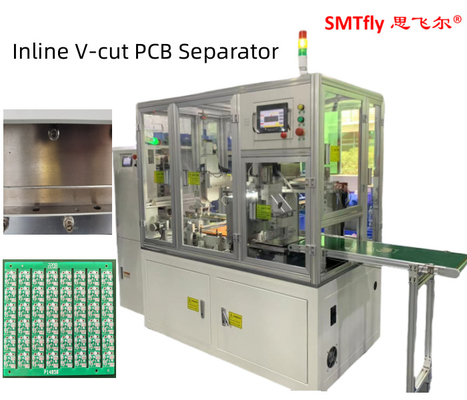0.7Mpa PCB V-snijmachine online pneumatisch 3,5 mm lineair lemmet 330 mm