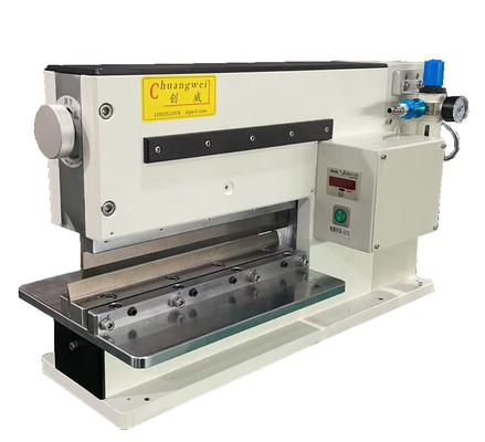 Pneumatisch aangedreven PCB V-snijmachine Depanelizer scheidt platen tot 2,5 mm dik