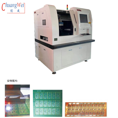 Optioneel roestvrijstalen inline 17W laser pcb-afschilferingsmachine betrouwbare erkenning