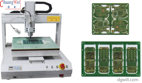 Hoge precisie Desktop Robots PCB Router Machine 650mm X 450mm Werkgebied CWVC-3A