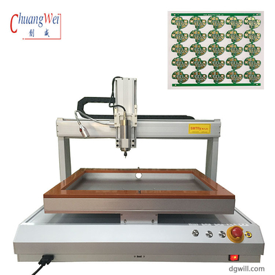 Desktop Single Bench PCB Router Machine met 500 mm/s positioneringssnelheid en hoge stijfheid