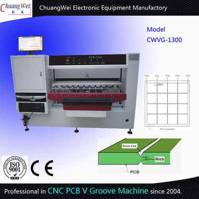 3.0KW de Routermachine van PCB Depaneling, 5kg/Cm2-PCB die Machine verpletteren